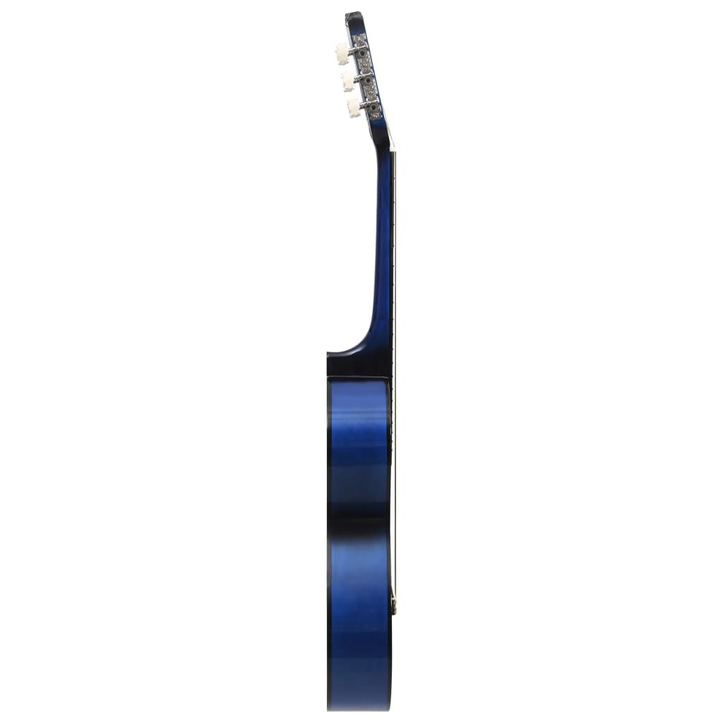 vidaXL Κλασική Κιθάρα για Αρχάριους Μπλε 3/4 36'' με Θήκη