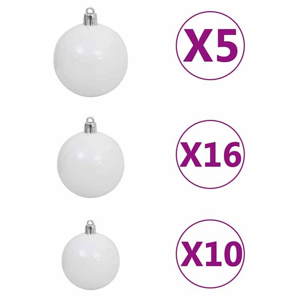 vidaXL Λεπτό Χριστουγεννιάτικο Δέντρο Πράσινο 48 x 48 x 180 εκ