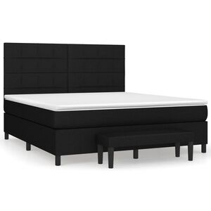 vidaXL &Kappa;&rho;&epsilon;&beta;ά&tau;&iota; Boxspring &mu;&epsilon; &Sigma;&tau;&rho;ώ&mu;&alpha; &Mu;&alpha;ύ&rho;&omicron; 160x200 &epsilon;&kappa;. &Upsilon;&phi;&alpha;&sigma;&mu;ά&tau;&iota;&nu;&omicron;