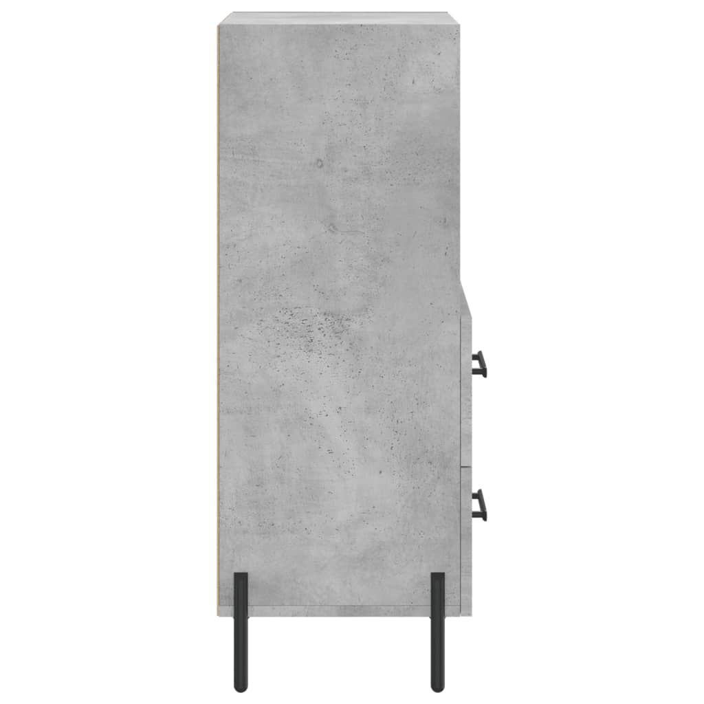 vidaXL Ντουλάπι Γκρι Σκυροδέματος 34,5x34x90 εκ. Επεξεργασμένο Ξύλο