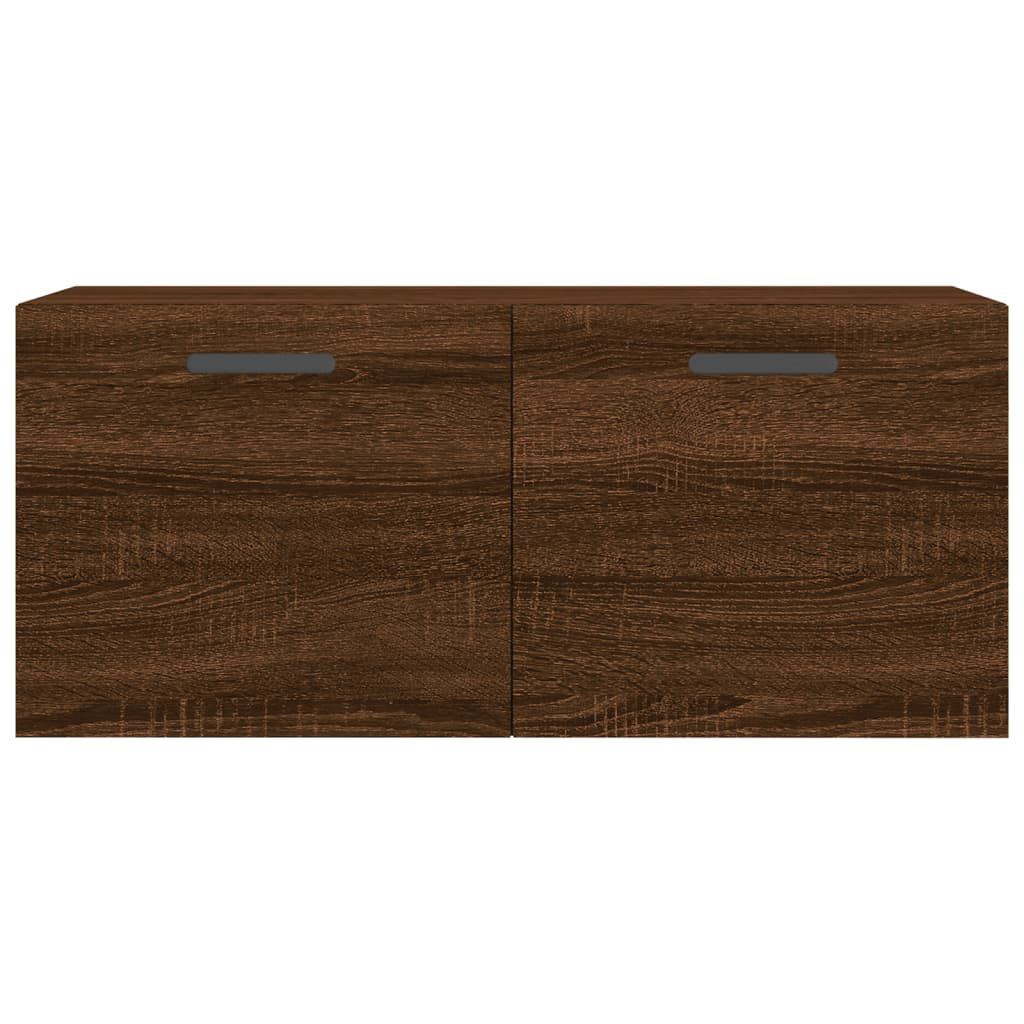 vidaXL Ντουλάπι Τοίχου Καφέ Δρυς 80x36,5x35 εκ. Επεξεργασμένο Ξύλο
