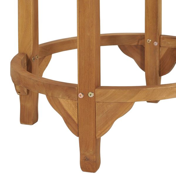 vidaXL Τραπέζι Μπαρ Ø 60 εκ. από Μασίφ Ξύλο Teak