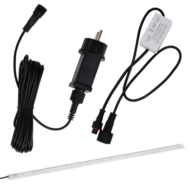 vidaXL Σιντριβάνι Καταρράκτης Πισίνας με RGB LED 45 εκ. Ακρυλικό