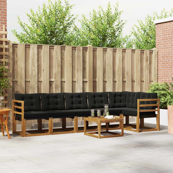 vidaXL &Sigma;&epsilon;&iota;&rho;ά &Kappa;&alpha;&nu;&alpha;&pi;έ &Epsilon;&xi;&omega;&tau;&epsilon;&rho;&iota;&kappa;&omicron;ύ &mu;&epsilon; &mu;&alpha;&xi;&iota;&lambda;ά&rho;&iota; 7 pcs &Phi;&upsilon;&sigma;&iota;&kappa;ό &kappa;&alpha;&iota; &Mu;&alpha;ύ&rho;&omicron;