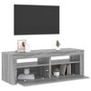 vidaXL Έπιπλο Τηλεόρασης με LED Γκρι Sonoma 120x35x40 εκ.