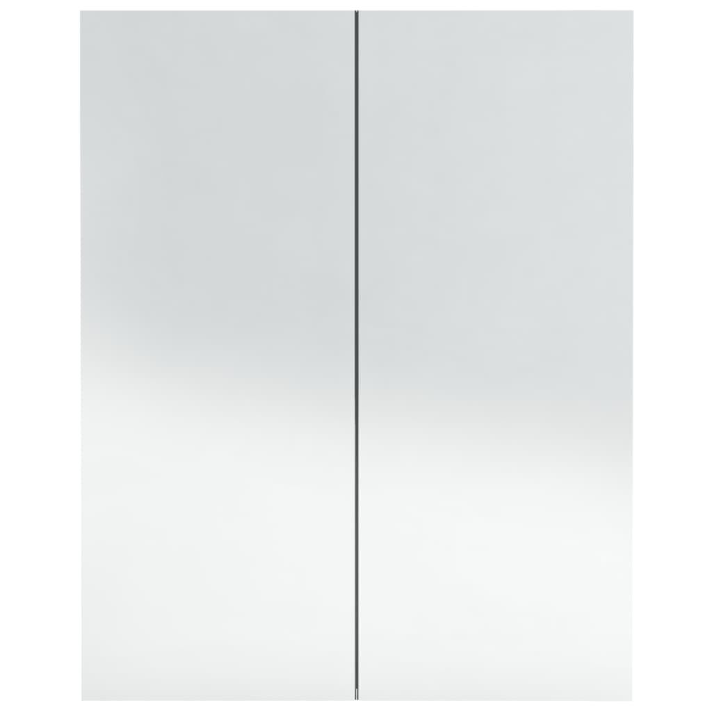 vidaXL Ντουλάπι Μπάνιου με Καθρέφτη Ανθρακί 60 x 15 x 75 εκ. από MDF