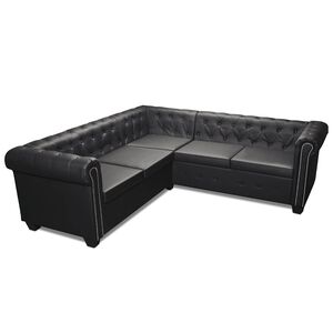 vidaXL &Kappa;&alpha;&nu;&alpha;&pi;έ&sigmaf; &Gamma;&omega;&nu;&iota;&alpha;&kappa;ό&sigmaf; &Pi;&epsilon;&nu;&tau;&alpha;&theta;έ&sigma;&iota;&omicron;&sigmaf; Chesterfield &Mu;&alpha;ύ&rho;&omicron;&sigmaf; &Sigma;&upsilon;&nu;&theta;&epsilon;&tau;&iota;&kappa;ό &Delta;έ&rho;&mu;&alpha;