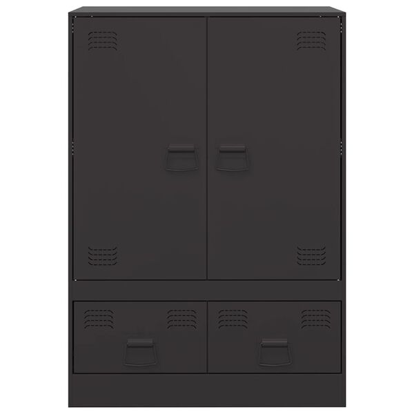 vidaXL Ραφιέρα Μαύρη 67x39x95 εκ. από Ατσάλι