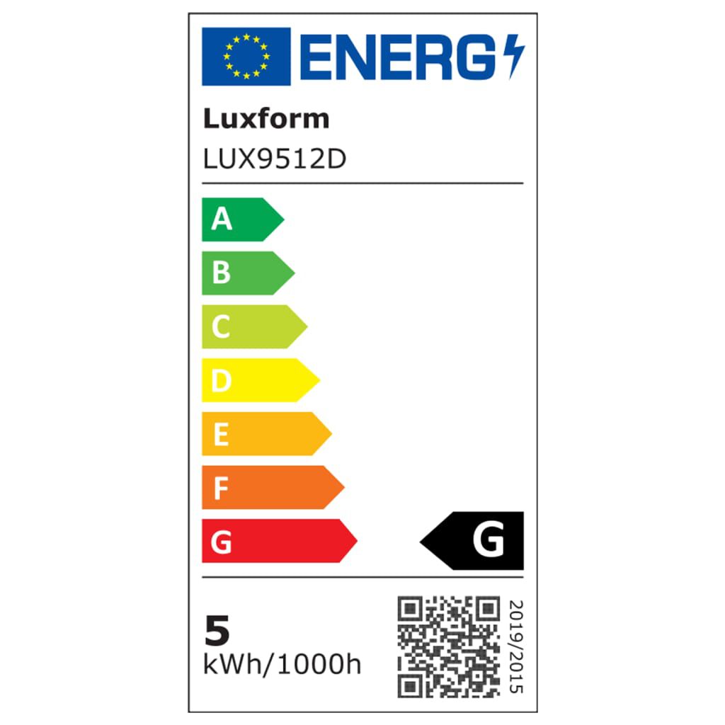 Luxform Φωτιστικά Σποτ Κήπου LED Dominica 2 τεμ. Μαύρα LUX9522D.01