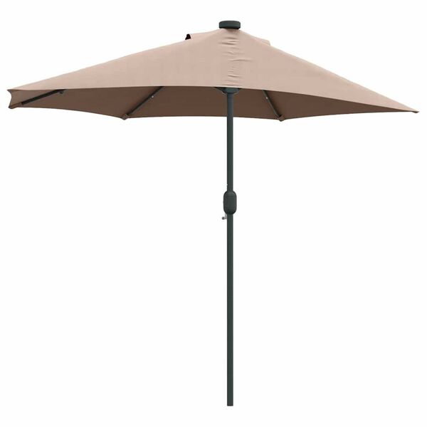 vidaXL Ομπρέλα Κήπου Taupe 294 x 150 x 223 εκ ύφασμα
