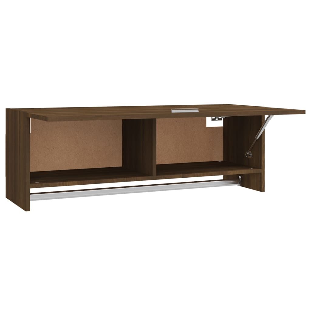 vidaXL Ντουλάπα Καφέ Δρυς 100 x 32,5 x 35 εκ. από Επεξεργασμένο Ξύλο