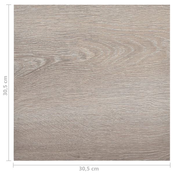 vidaXL Δάπεδο Αυτοκόλλητο Taupe 55 τεμ. 5,11 μ² από PVC