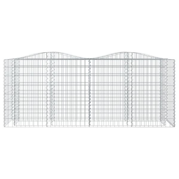 vidaXL Συρματοκιβώτιο Τοξωτό 200x50x100 εκ. από Γαλβανισμένο Σίδερο