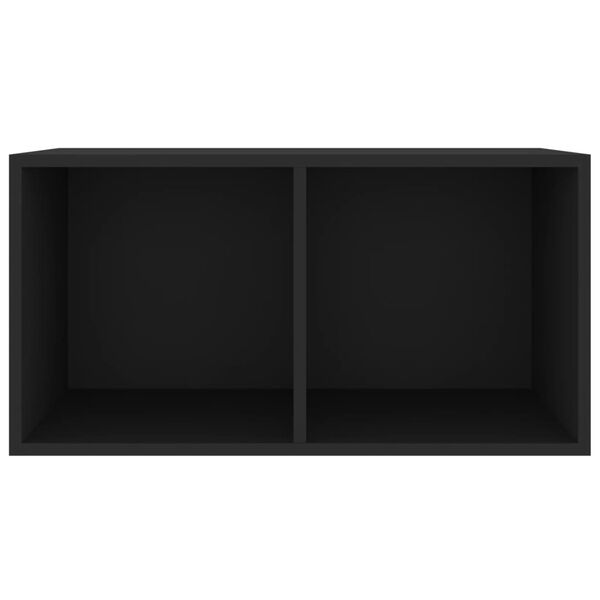 vidaXL Έπιπλο Δίσκων Βινυλίου Μαύρο 71x34x36 εκ. Επεξεργ. Ξύλο