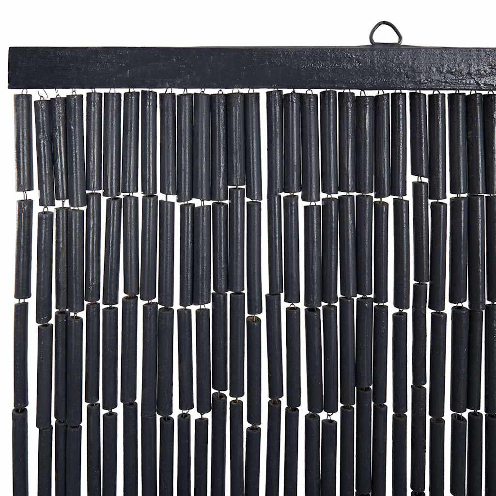 vidaXL Έντομο κουρτίνα πόρτας Σκούρο γκρι 56x185 cm Μπαμπού