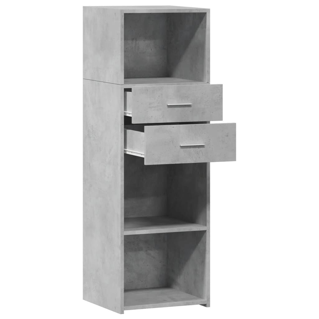 vidaXL Ντουλάπι Γκρι Σκυρ. 40x42,5x124 εκ. από Επεξεργασμένο Ξύλο