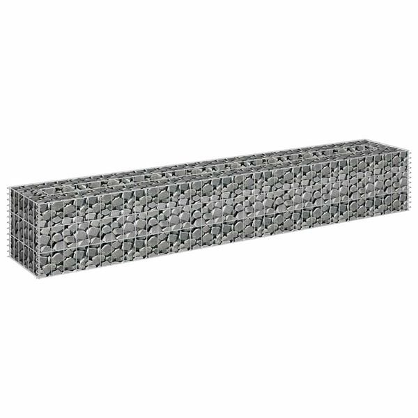 vidaXL Συρματοκιβώτιο-Γλάστρα Υπερυψωμένη 180x30x30 εκ. Γαλβ. Χάλυβας