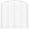 vidaXL Συρματοκιβώτιο Τοξωτό 200x50x180/200εκ. από Γαλβανισμένο Χάλυβα