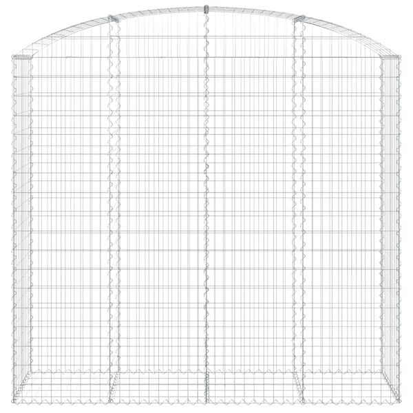 vidaXL Συρματοκιβώτιο Τοξωτό 200x50x180/200εκ. από Γαλβανισμένο Χάλυβα