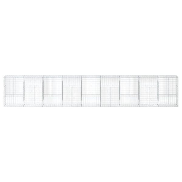 vidaXL Συρματοκιβώτιο με Κάλυμμα 900x50x150εκ. από Γαλβανισμένο Χάλυβα