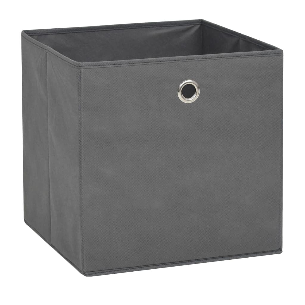 vidaXL Κουτιά Αποθήκευσης 4 τεμ. Γκρι 32x32x32 εκ. Ύφασμα Non-woven