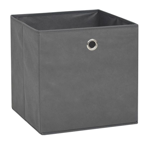 vidaXL Κουτιά Αποθήκευσης 4 τεμ. Γκρι 32x32x32 εκ. Ύφασμα Non-woven