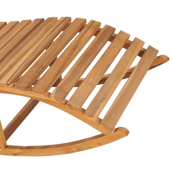 vidaXL Ξαπλώστρα Κουνιστή από Μασίφ Ξύλο Teak