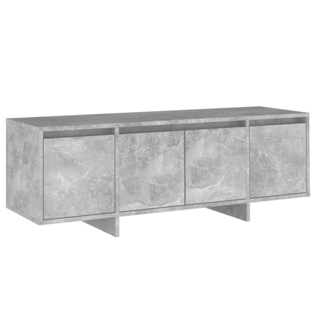vidaXL Έπιπλο Τηλεόρασης Γκρι Σκυροδέματος 120x30x40,5 εκ. Επεξ. Ξύλο