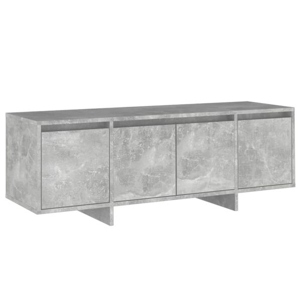 vidaXL Έπιπλο Τηλεόρασης Γκρι Σκυροδέματος 120x30x40,5 εκ. Επεξ. Ξύλο