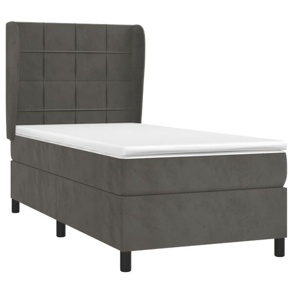 vidaXL &Kappa;&rho;&epsilon;&beta;ά&tau;&iota; Boxspring &mu;&epsilon; &Sigma;&tau;&rho;ώ&mu;&alpha; &Sigma;&kappa;&omicron;ύ&rho;&omicron; &Gamma;&kappa;&rho;&iota; 90x200 &epsilon;&kappa;. &Beta;&epsilon;&lambda;&omicron;ύ&delta;&iota;&nu;&omicron;