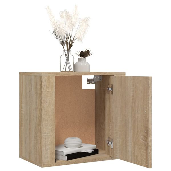 vidaXL Κομοδίνα Επιτοίχια 2 τεμ. Sonoma Δρυς 50x30x47 εκ.