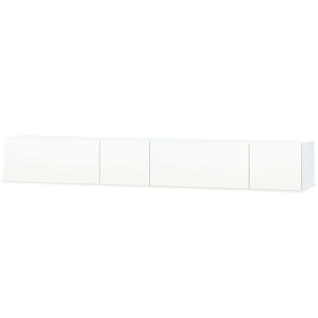vidaXL Έπιπλα Τηλεόρασης 2 τεμ. Γυαλιστ. Λευκό 120x40x34εκ Επεξ. Ξύλο