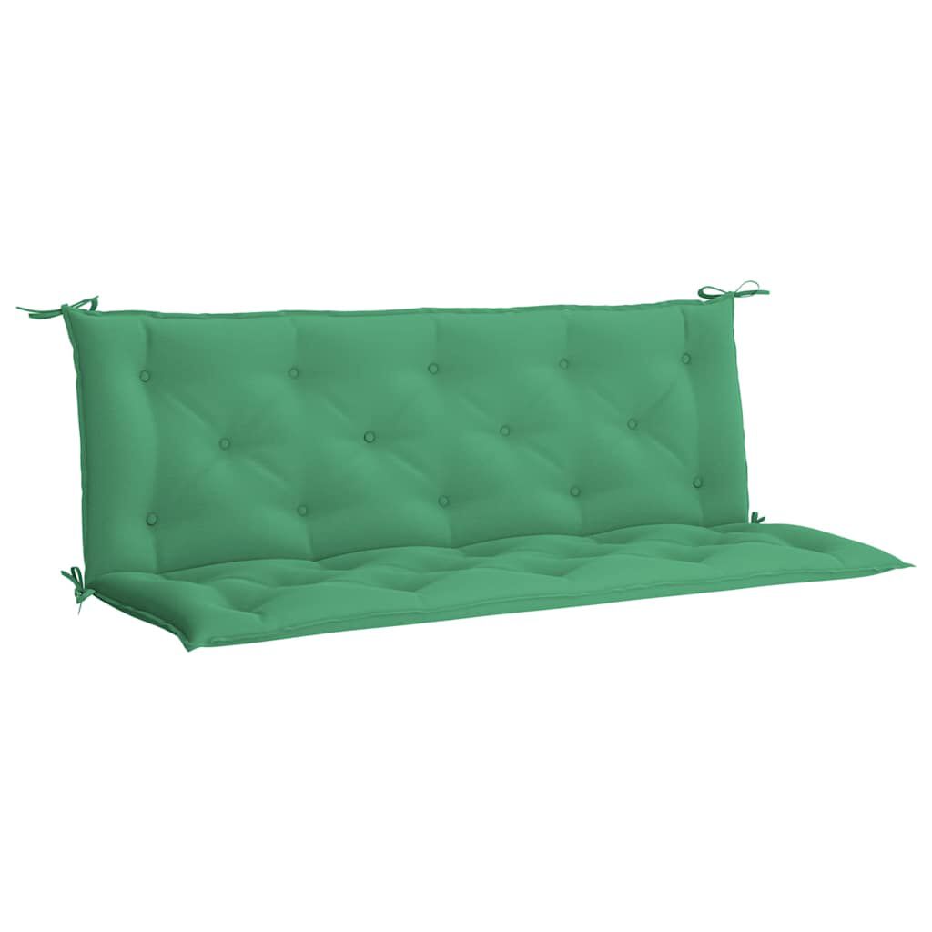 vidaXL Μαξιλάρι Πάγκου Κήπου Πράσινο 150x(50+50)x7 εκ. Ύφασμα Oxford