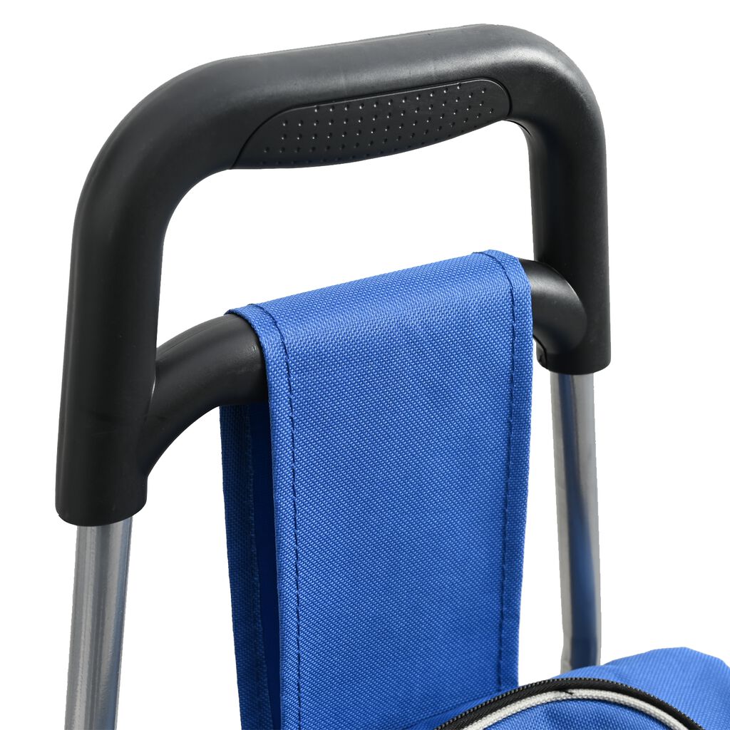 vidaXL Καρότσι Αγορών Μπλε 39.5 x 36 x 92.5 εκ Ύφασμα Oxford