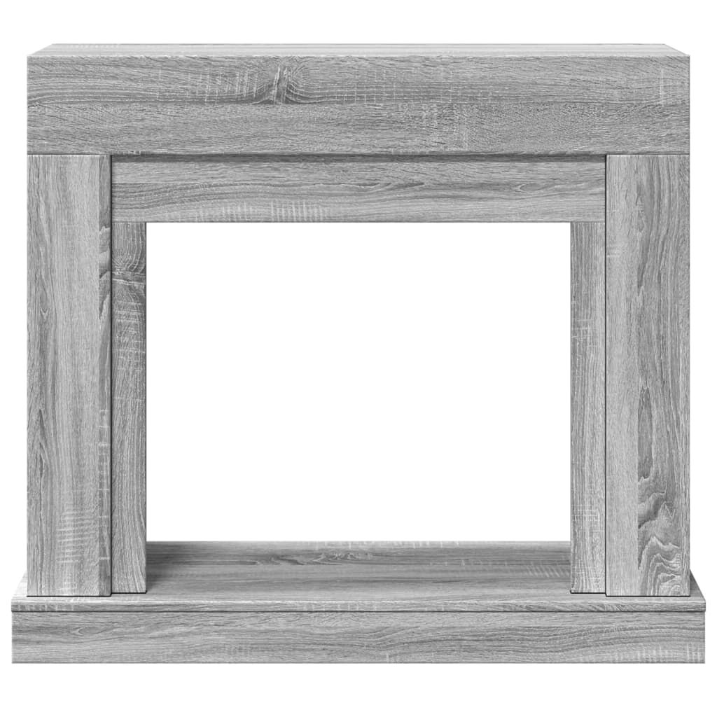 vidaXL Πλαίσιο Τζακιού Γκρι Sonoma 100x30x87,5 εκ. από Επεξ. Ξύλο