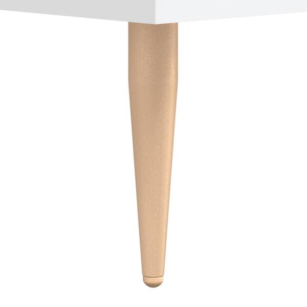 vidaXL Κομοδίνο Λευκό 40 x 35 x 47,5 εκ. από Επεξεργασμένο Ξύλο