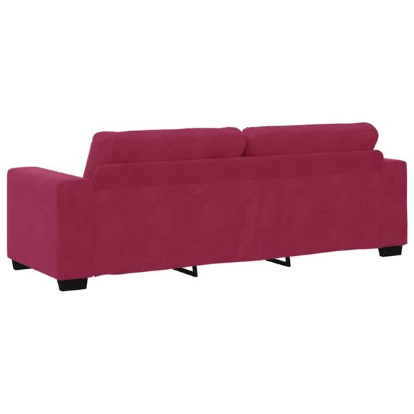 vidaXL Σετ Καναπέ 2 pcs Μπορντό 221 x 78 x 80 εκ Βελούδο