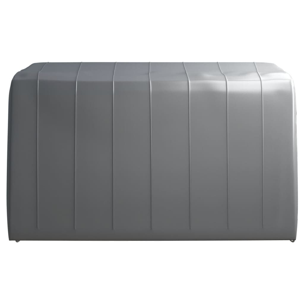 vidaXL Τέντα Αποθήκευσης Γκρι 370 x 370 εκ. Ατσάλινη