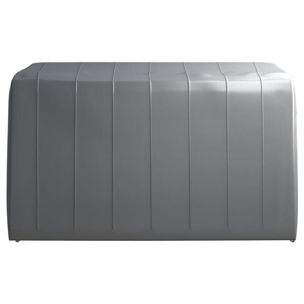vidaXL Τέντα Αποθήκευσης Γκρι 370 x 370 εκ. Ατσάλινη