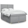 vidaXL &Kappa;&rho;&epsilon;&beta;ά&tau;&iota; Boxspring &mu;&epsilon; &Sigma;&tau;&rho;ώ&mu;&alpha; &Alpha;&nu;&omicron;&iota;&chi;&tau;ό &Gamma;&kappa;&rho;&iota; 140x190 &epsilon;&kappa;. &Upsilon;&phi;&alpha;&sigma;&mu;ά&tau;&iota;&nu;&omicron;