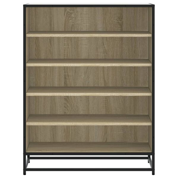 vidaXL Ντουλάπι παπουτσιών Sonoma Oak Κατασκευασμένο ξύλο και μέταλλο