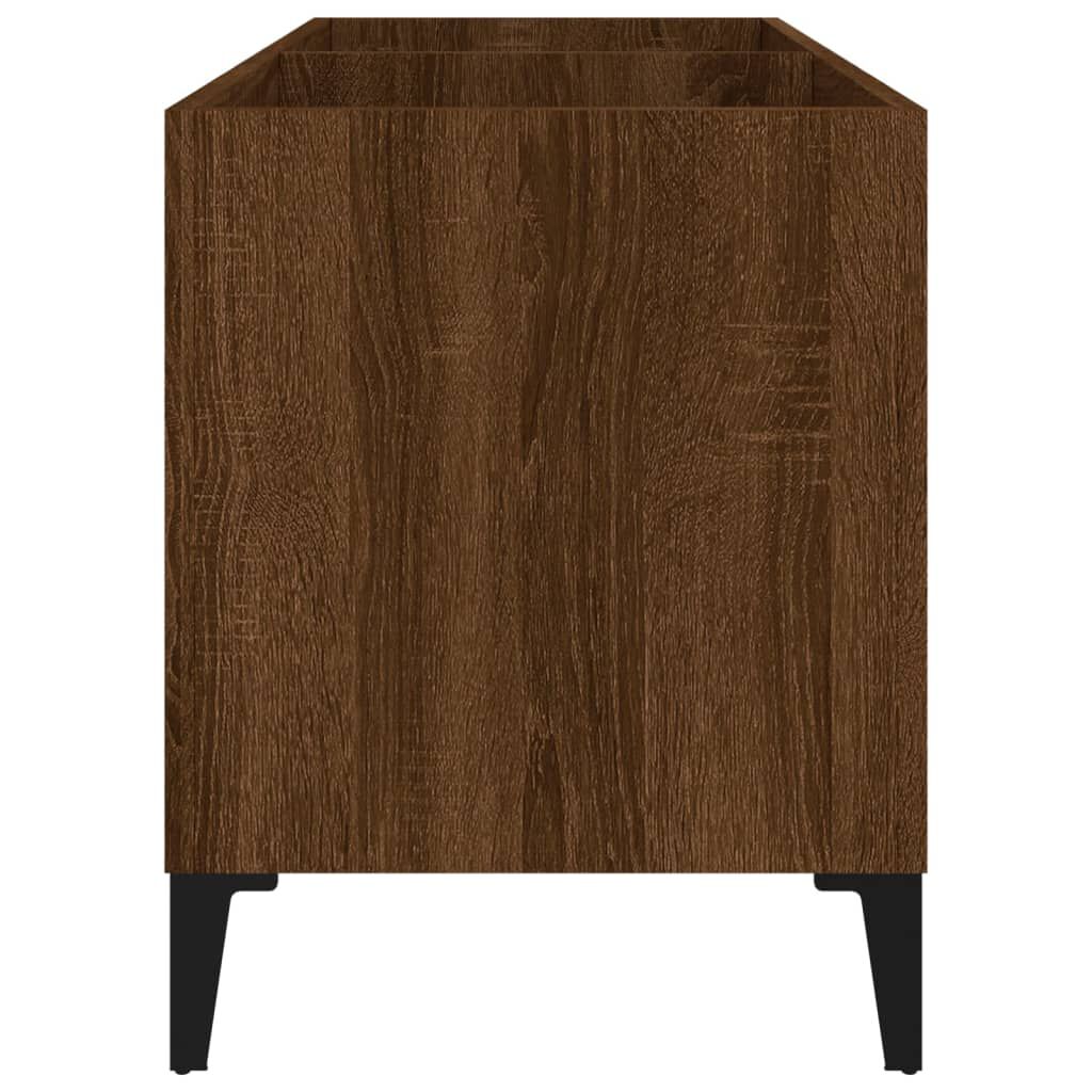 vidaXL Δισκοθήκη Καφέ Δρυς 74,5 x 38 x 48 εκ. από Επεξεργασμένο Ξύλο