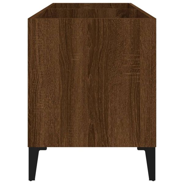 vidaXL Δισκοθήκη Καφέ Δρυς 74,5 x 38 x 48 εκ. από Επεξεργασμένο Ξύλο