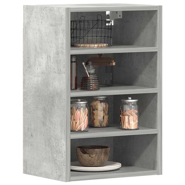 vidaXL κρεμαστό ντουλάπι Riga μπετόν γκρι 40x29,5x60 cm