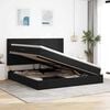 vidaXL Κρεβάτι με αποθηκευτικό χώρο και LED Μαύρο 200 x 200 cm Βελούδο