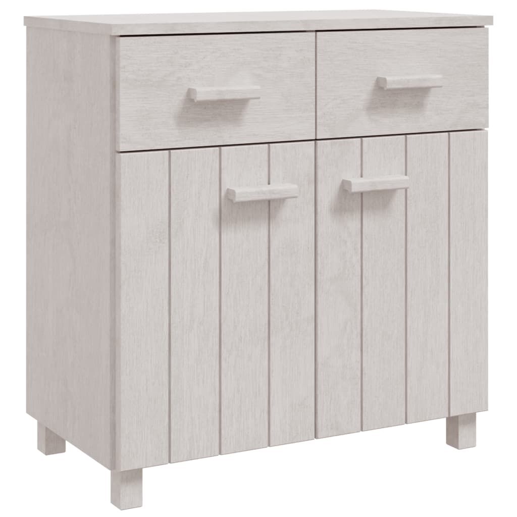 vidaXL Ντουλάπι Αποθήκευσης Λευκό 79 x 40 x 80 εκ. Μασίφ Ξύλο Πεύκου