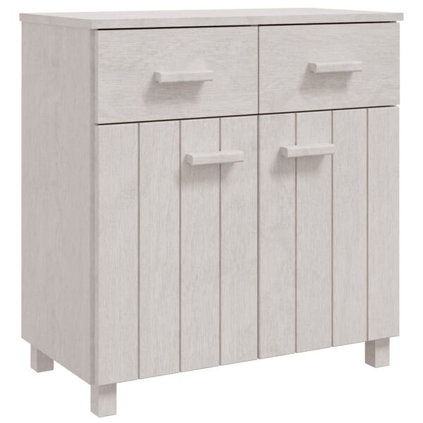 vidaXL Ντουλάπι Αποθήκευσης Λευκό 79 x 40 x 80 εκ. Μασίφ Ξύλο Πεύκου