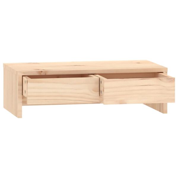 vidaXL Βάση Οθόνης 50 x 27 x 15 εκ. από Μασίφ Ξύλο Πεύκου