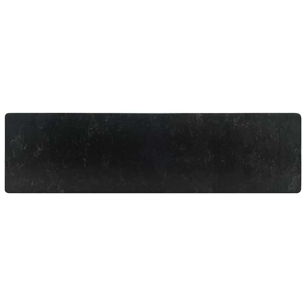 vidaXL Νιπτήρας Γυαλιστερό Μαύρο 45 x 30 x 12 εκ. Μαρμάρινος