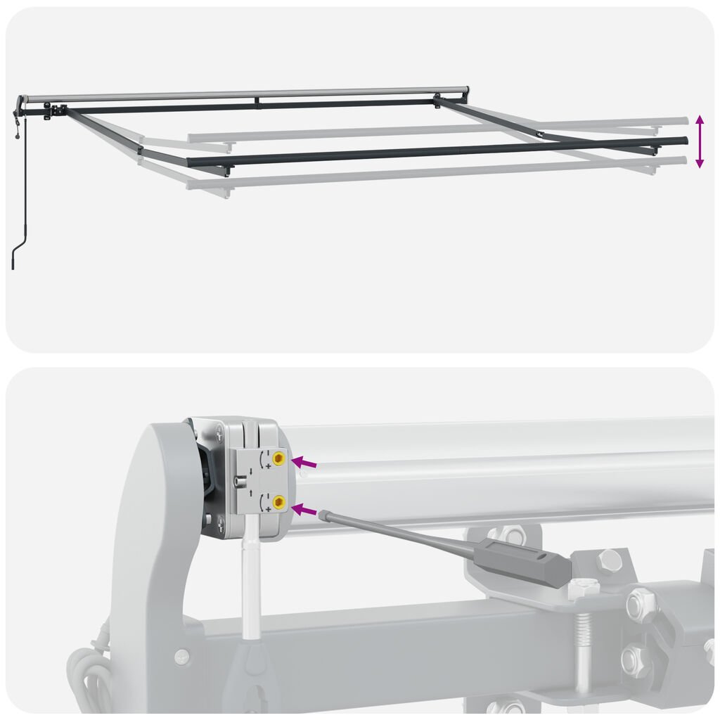 vidaXL Αυτόματη Ανασυρόμενη Τέντα Μπεζ 300x250 εκ., Fabric Replacement για πλαίσιο 3x2.5 μ. Μπεζ